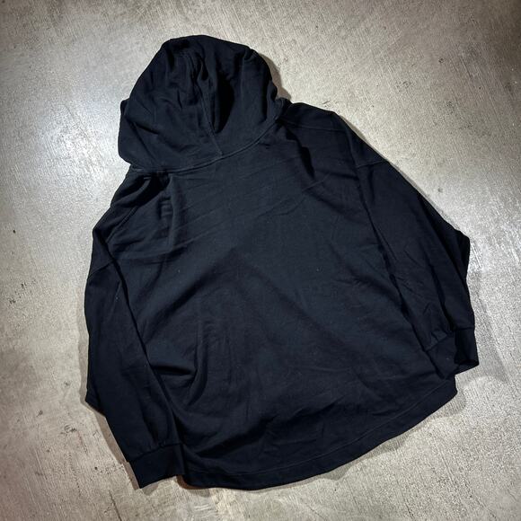 Old Navy Black Terry Tunic Hoodie 3X Plus Size Lightweight - Picture 2 of 5